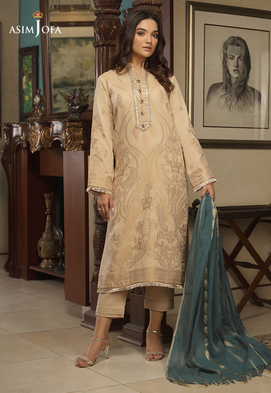 AJJD-07 | Asim Jofa Jacquard Eid Edition 2022 | Stitched RTW Jacquard Suits