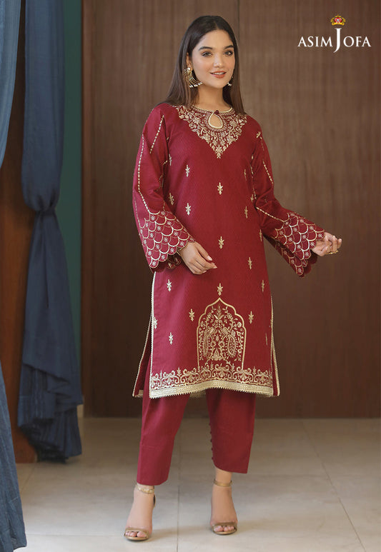 AJJD-12 | Asim Jofa Jacquard Eid Edition 2022 | Stitched RTW Jacquard Suits