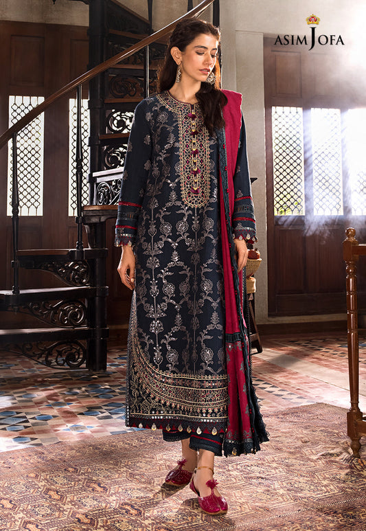 AJK-06 |  Asim Jofa The Syra Edit Kashmiri Embroidered Collection 2022 | Unstitched Embroidered Winter Suits