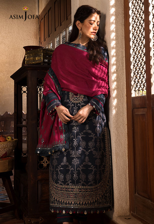 AJK-06 |  Asim Jofa The Syra Edit Kashmiri Embroidered Collection 2022 | Unstitched Embroidered Winter Suits