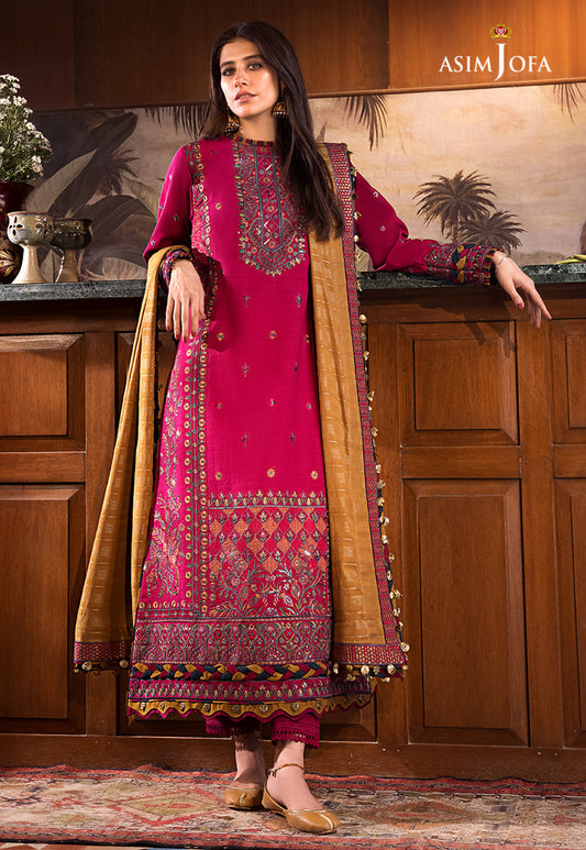 AJK-08 |  Asim Jofa The Syra Edit Kashmiri Embroidered Collection 2022 | Unstitched Embroidered Winter Suits
