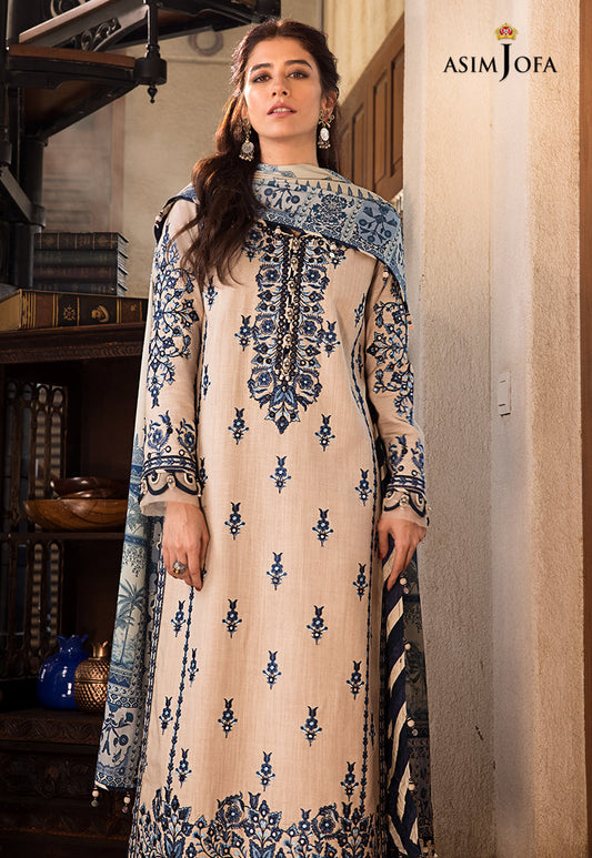 AJK-12 |  Asim Jofa The Syra Edit Kashmiri Embroidered Collection 2022 | Unstitched Embroidered Winter Suits