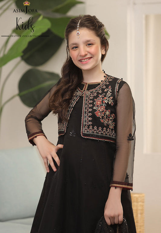 AJKF-10   | Asim Jofa Kids Festive Collection 2022 | Stitched RTW Organza Suit