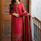 AJKM-15 | Asim Jofa Eid Festive 2023 | Unstitched Poly Cotton Net Organza Suits