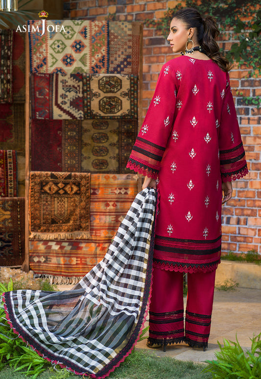 AJPR-15 | Asim Jofa Prints Rania Collection 2022 | Unstitched Embroidered Lawn Suits