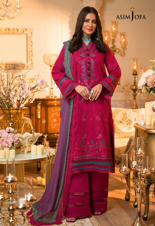 AJPR-16 | Asim Jofa Prints Rania Collection 2022 | Unstitched Embroidered Lawn Suits