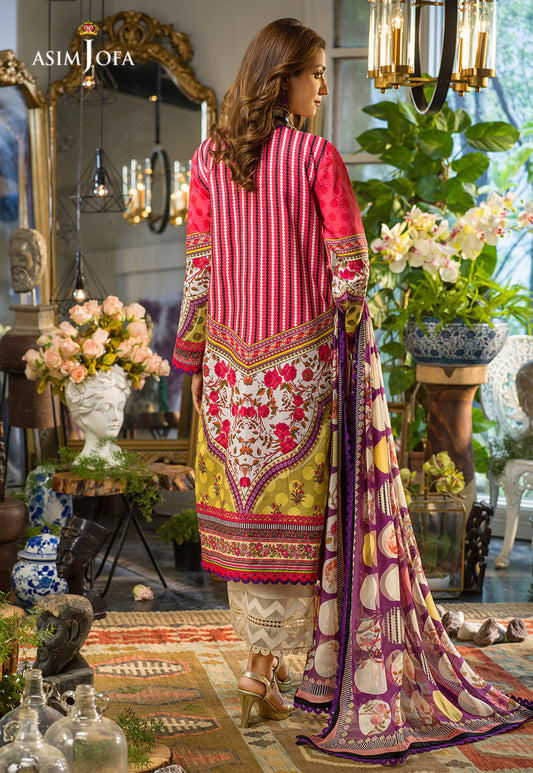 AJPR-23 | Asim Jofa Prints Rania Collection 2022 | Unstitched Embroidered Lawn Suits