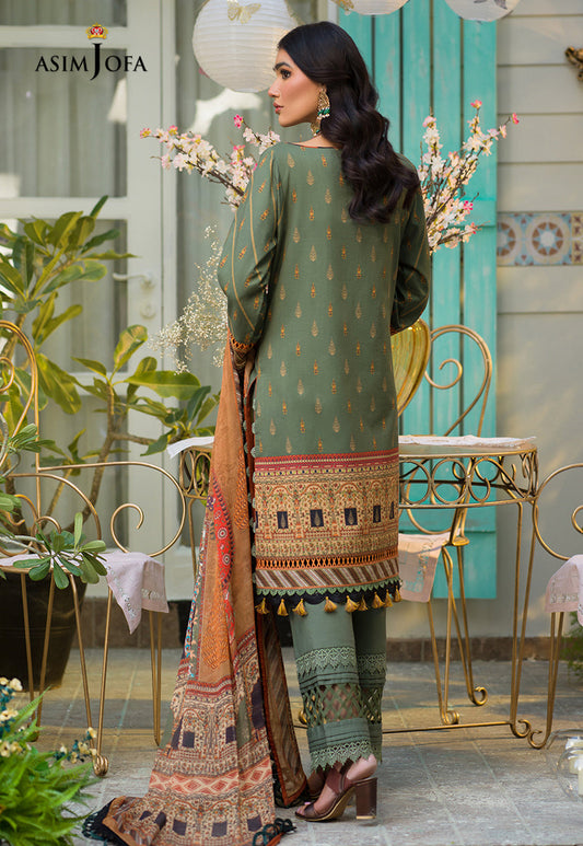 AJPR-24 | Asim Jofa Prints Rania Collection 2022 | Unstitched Embroidered Lawn Suits