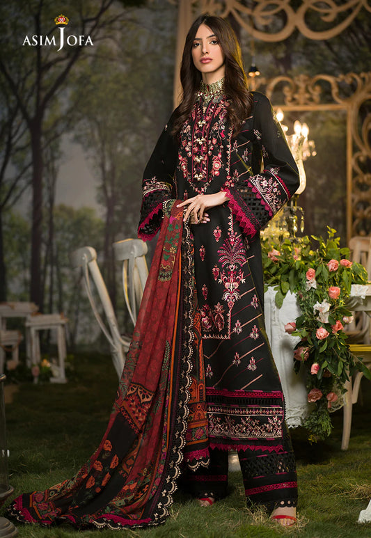 AJPR-36 | Asim Jofa Prints Rania Collection 2022 | Unstitched Embroidered Lawn Suits