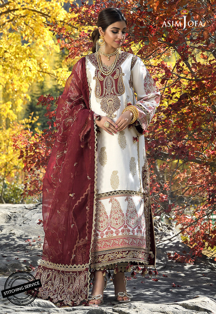AJSL-4 | Asim Jofa Shehr-e-Yaar Luxury Lawn Collection 2022 | Unstitched Embroidered Lawn Suits