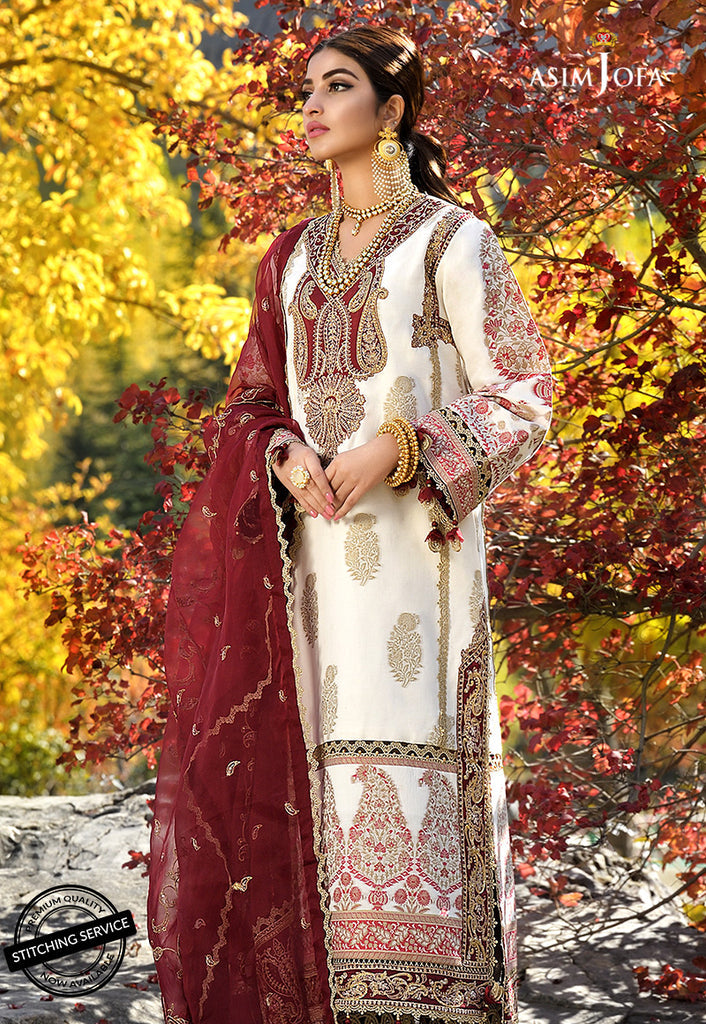 AJSL-4 | Asim Jofa Shehr-e-Yaar Luxury Lawn Collection 2022 | Unstitched Embroidered Lawn Suits