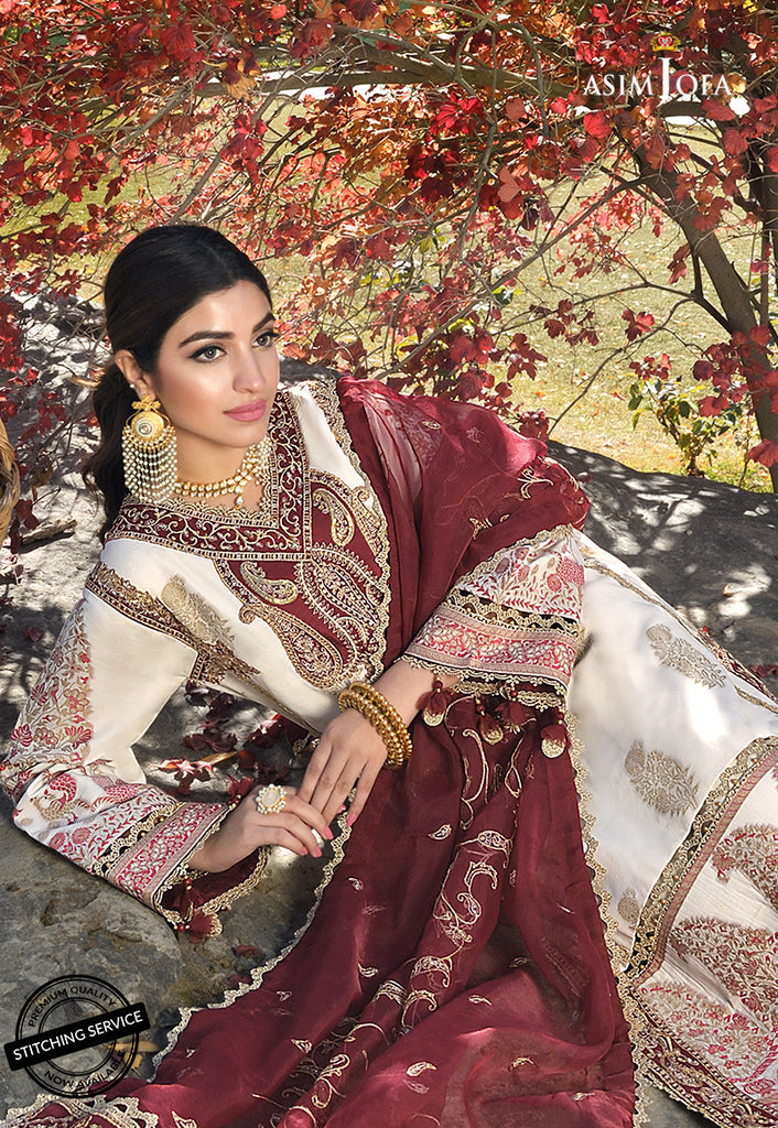 AJSL-4 | Asim Jofa Shehr-e-Yaar Luxury Lawn Collection 2022 | Unstitched Embroidered Lawn Suits