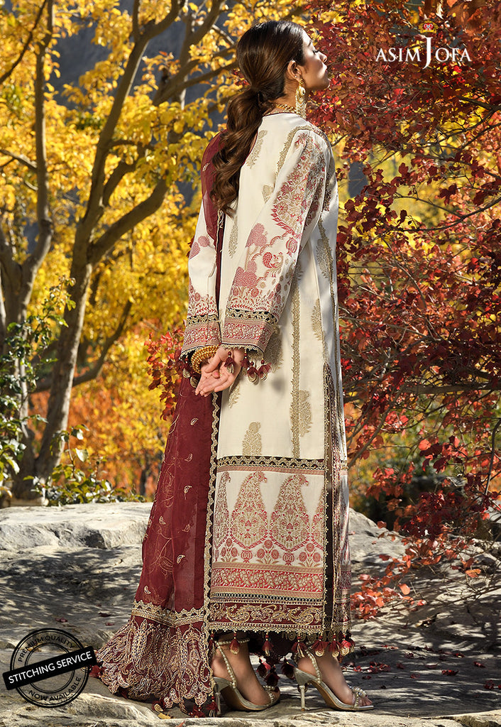 AJSL-4 | Asim Jofa Shehr-e-Yaar Luxury Lawn Collection 2022 | Unstitched Embroidered Lawn Suits