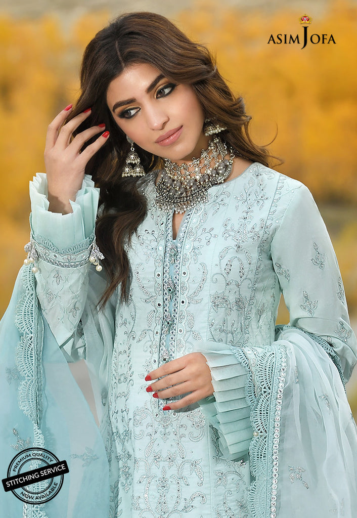 AJSL-11 | Asim Jofa Shehr-e-Yaar Luxury Lawn Collection 2022 | Unstitched Embroidered Lawn Suits