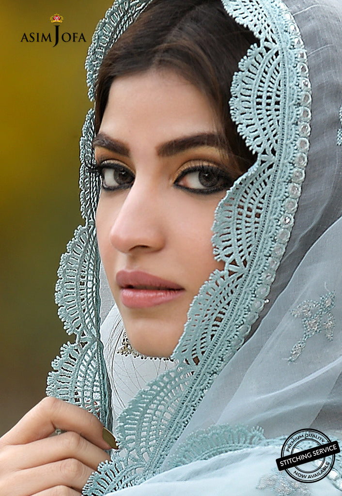 AJSL-11 | Asim Jofa Shehr-e-Yaar Luxury Lawn Collection 2022 | Unstitched Embroidered Lawn Suits