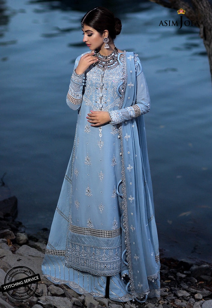 AJSL-13 | Asim Jofa Shehr-e-Yaar Luxury Lawn Collection 2022 | Unstitched Embroidered Lawn Suits
