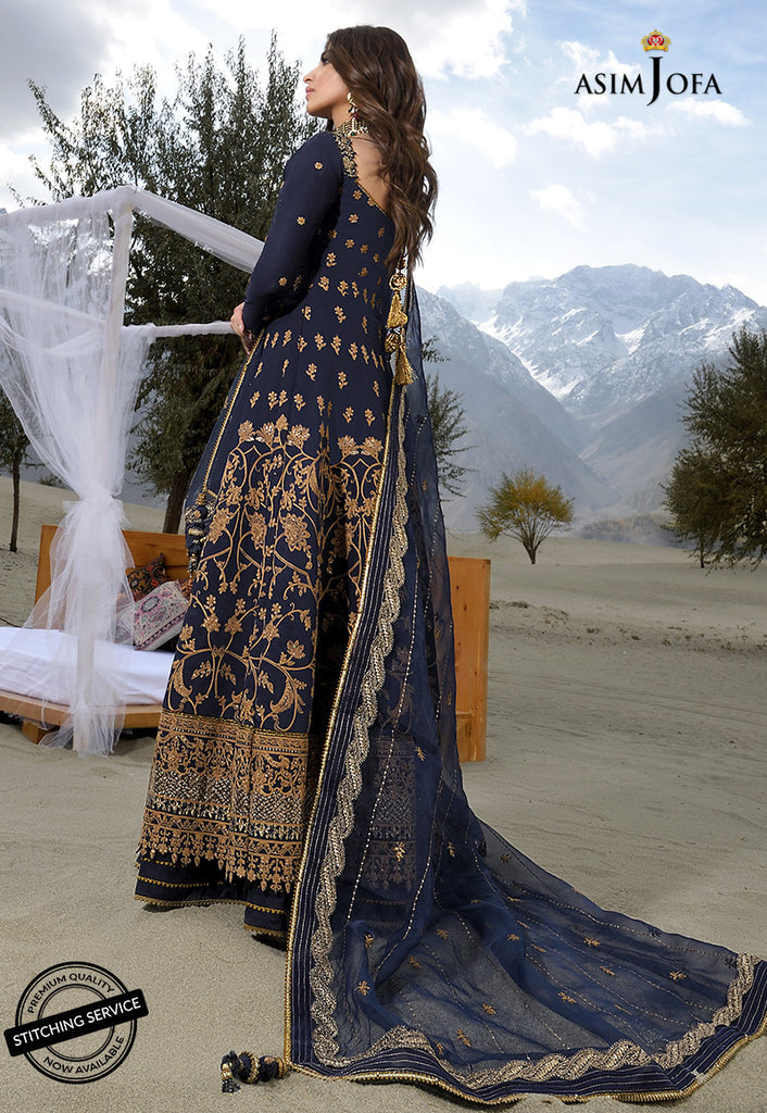 AJSL-18 | Asim Jofa Shehr-e-Yaar Luxury Lawn Collection 2022 | Unstitched Embroidered Lawn Suits