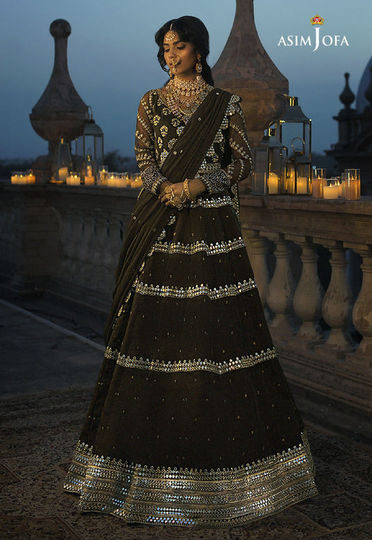 AJST-07 | Asim Jofa Sadqay Tumharay Eid Collection 2022 | Unstitched Embroidered Chiffon Suits