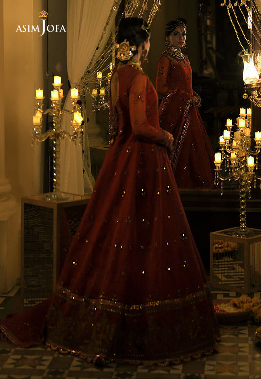 AJST-10 | Asim Jofa Sadqay Tumharay Eid Collection 2022 | Unstitched Embroidered Chiffon Suits