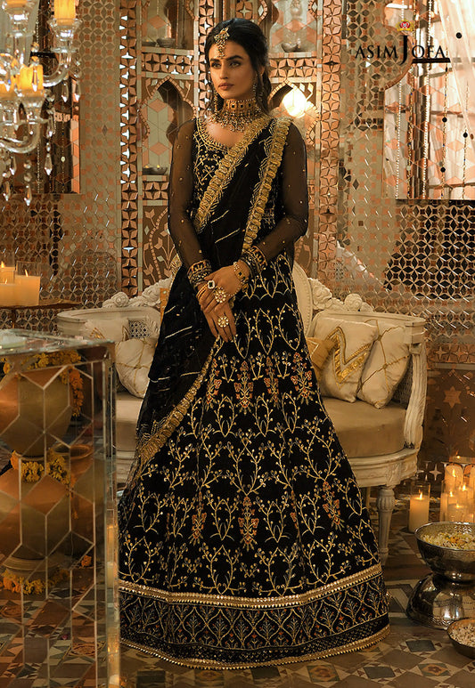 AJST-11 | Asim Jofa Sadqay Tumharay Eid Collection 2022 | Unstitched Embroidered Chiffon Suits