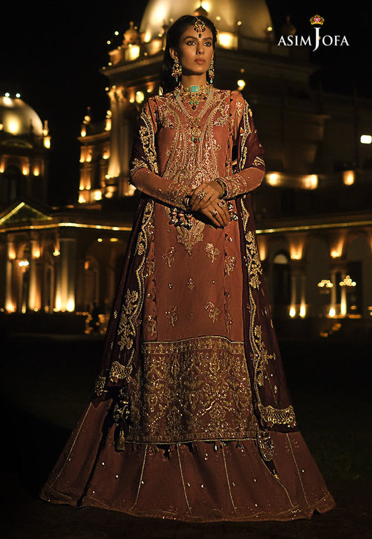 AJST-12 | Asim Jofa Sadqay Tumharay Eid Collection 2022 | Unstitched Embroidered Net Suits