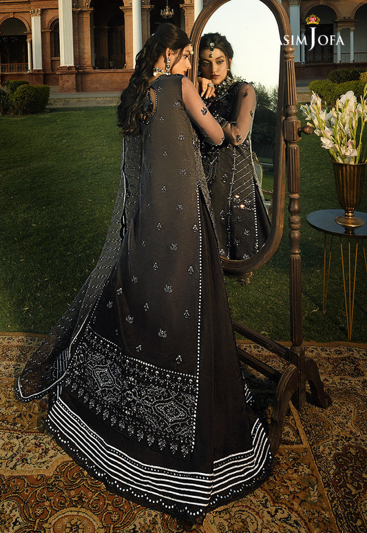 AJST-14 | Asim Jofa Sadqay Tumharay Eid Collection 2022 | Unstitched Embroidered Organza Suits