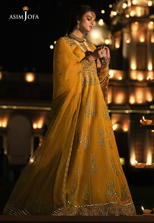 AJST-19 | Asim Jofa Sadqay Tumharay Eid Collection 2022 | Unstitched Embroidered Chiffon Suits