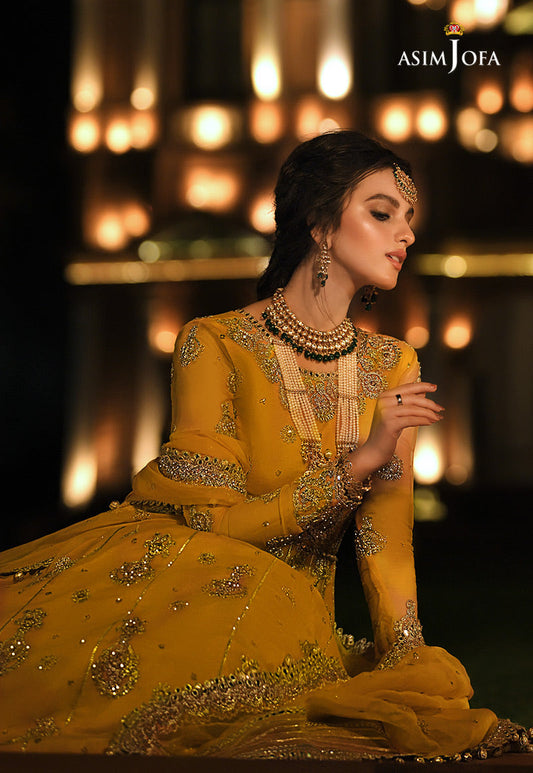 AJST-19 | Asim Jofa Sadqay Tumharay Eid Collection 2022 | Unstitched Embroidered Chiffon Suits