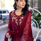 Antique Rouge  |  Azure Ensembles Chiffon 3PCS 2023