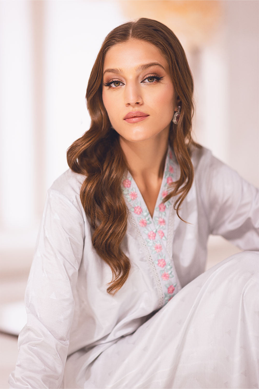 Aqua Snow |  Azure Ensembles Chiffon 3PCS 2023