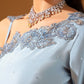 Aquaria | Mohtaram NUUR Luxury PRET Collection 2022 | Stitched Silk Suits