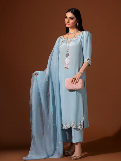 Azura | Mohtaram NUUR Luxury PRET Collection 2022 | Stitched Silk Suits