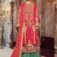 BD 2302 Aqua and Salmon Pink | Maria B Mbroidered Winter Wedding Collection 2021 | Unstitched Embroidered Suits