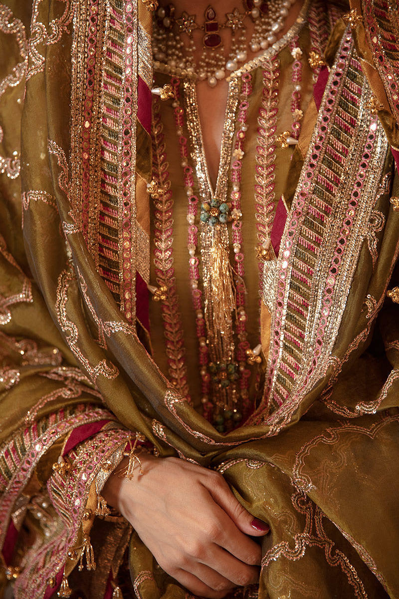 IQBAL BANO | MNR Zarlish Festive Unstitched Collection 2022 | Unstitched Embroidered Organza Suit