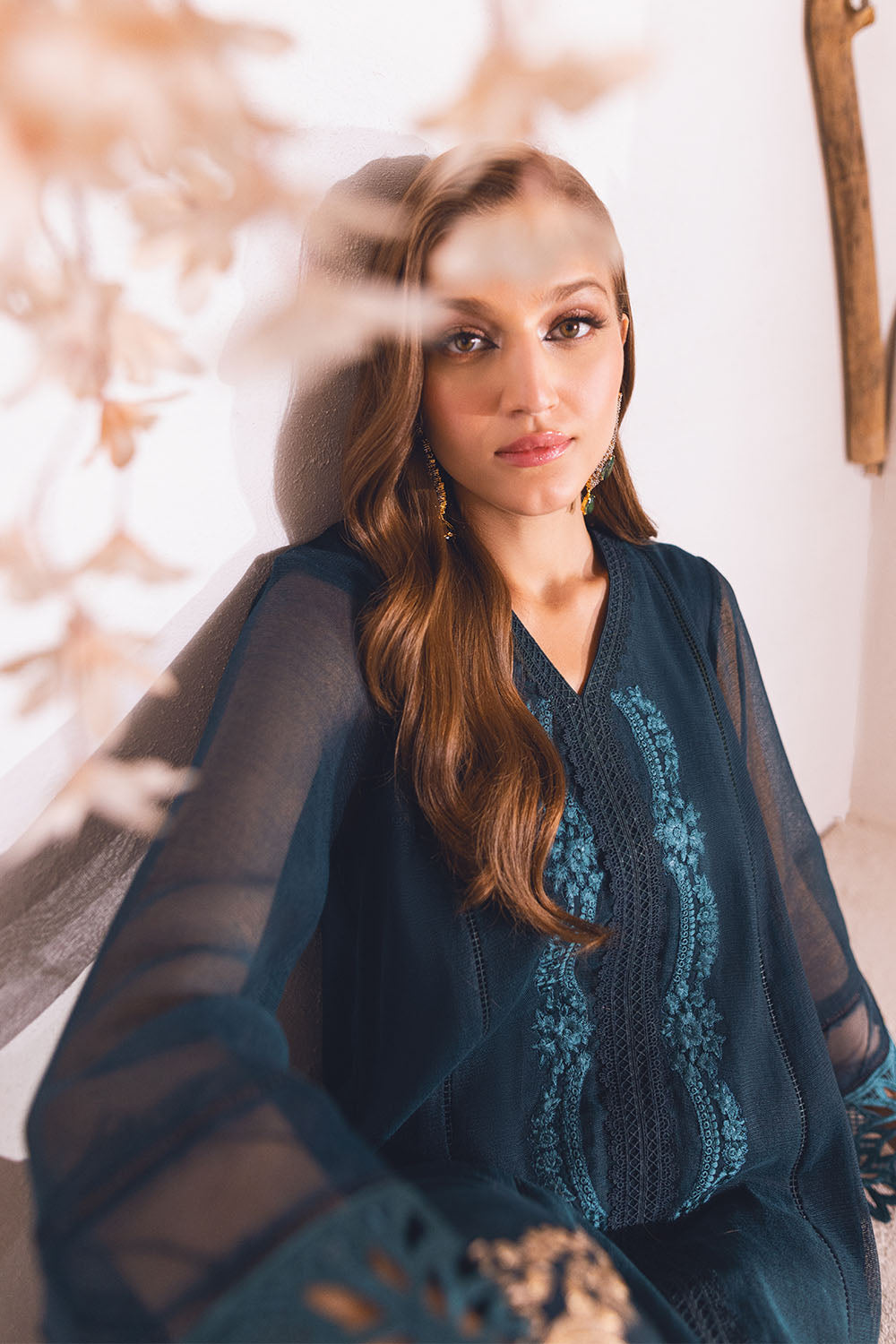 Basil Blooms |  Azure Ensembles Chiffon 3PCS 2023