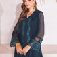 Basil Blooms |  Azure Ensembles Chiffon 3PCS 2023