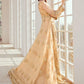 Bridal Maxi - Gilded Leaf (D-01) | Maryum N Maria Luxury Bridal Collections | Embroidered Wedding Suits
