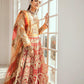 Bridal Maxi - Vermillion (D-02) | Maryum N Maria Luxury Bridal Collections | Embroidered Wedding Suits
