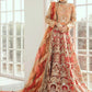 Bridal Maxi - Vermillion (D-02) | Maryum N Maria Luxury Bridal Collections | Embroidered Wedding Suits