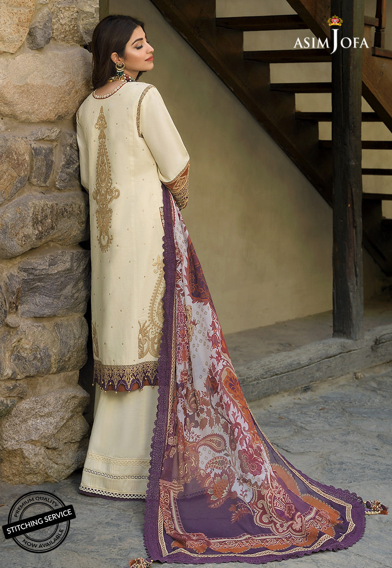 AJSL-6 | Asim Jofa Shehr-e-Yaar Luxury Lawn Collection 2022 | Unstitched Embroidered Lawn Suits