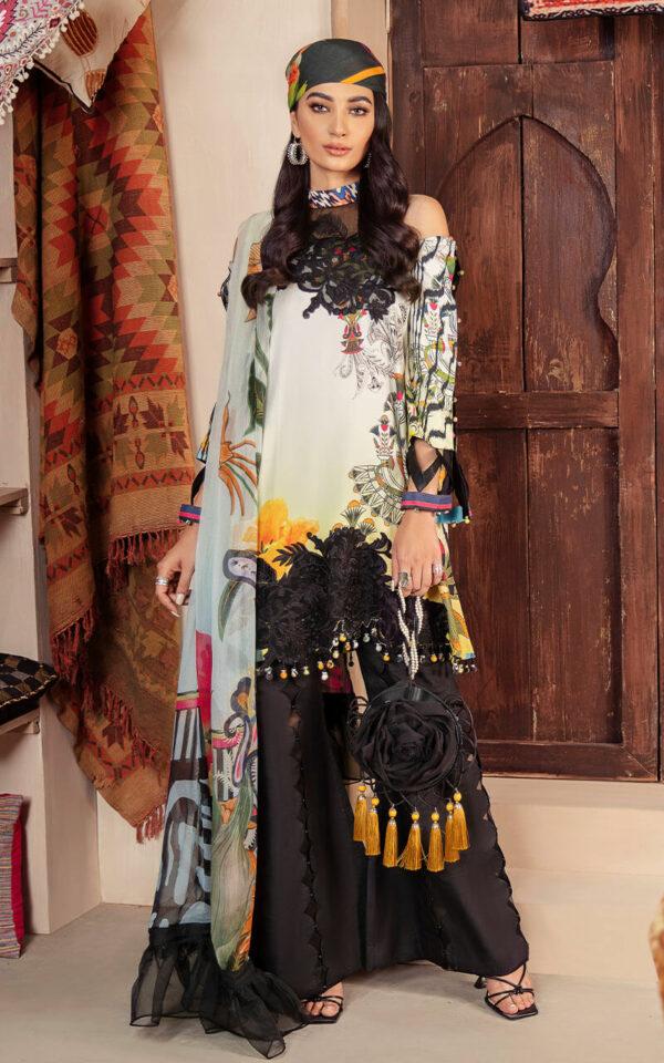 FRANCA CB-4B | Bella Fusion Mix Cambric Collection SS'21 | Unstitched Cambric Suits