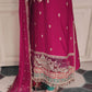 Unstitched Sateen - Magenta Hot pink CST-601