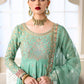 Unstitched Sateen - Aqua CST-606