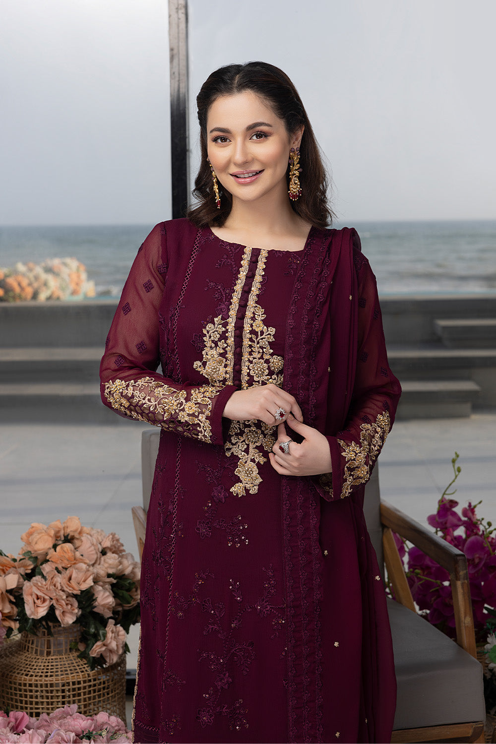 Carnelian |  Azure Ensembles Chiffon 3PCS 2023