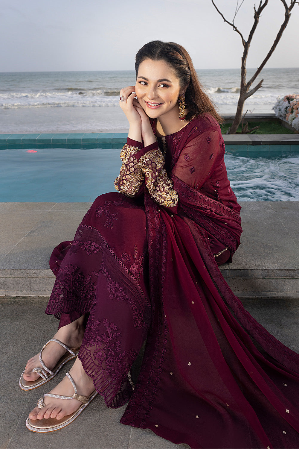 Carnelian |  Azure Ensembles Chiffon 3PCS 2023