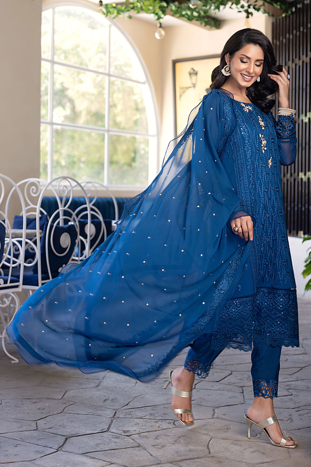Cerulean |  Azure Ensembles Chiffon 3PCS 2023