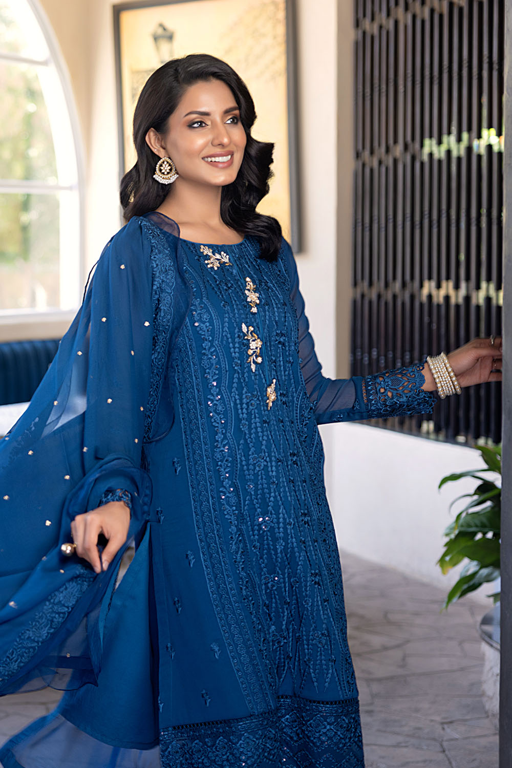 Cerulean |  Azure Ensembles Chiffon 3PCS 2023