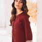 Claret Bliss |  Azure Ensembles Chiffon 3PCS 2023