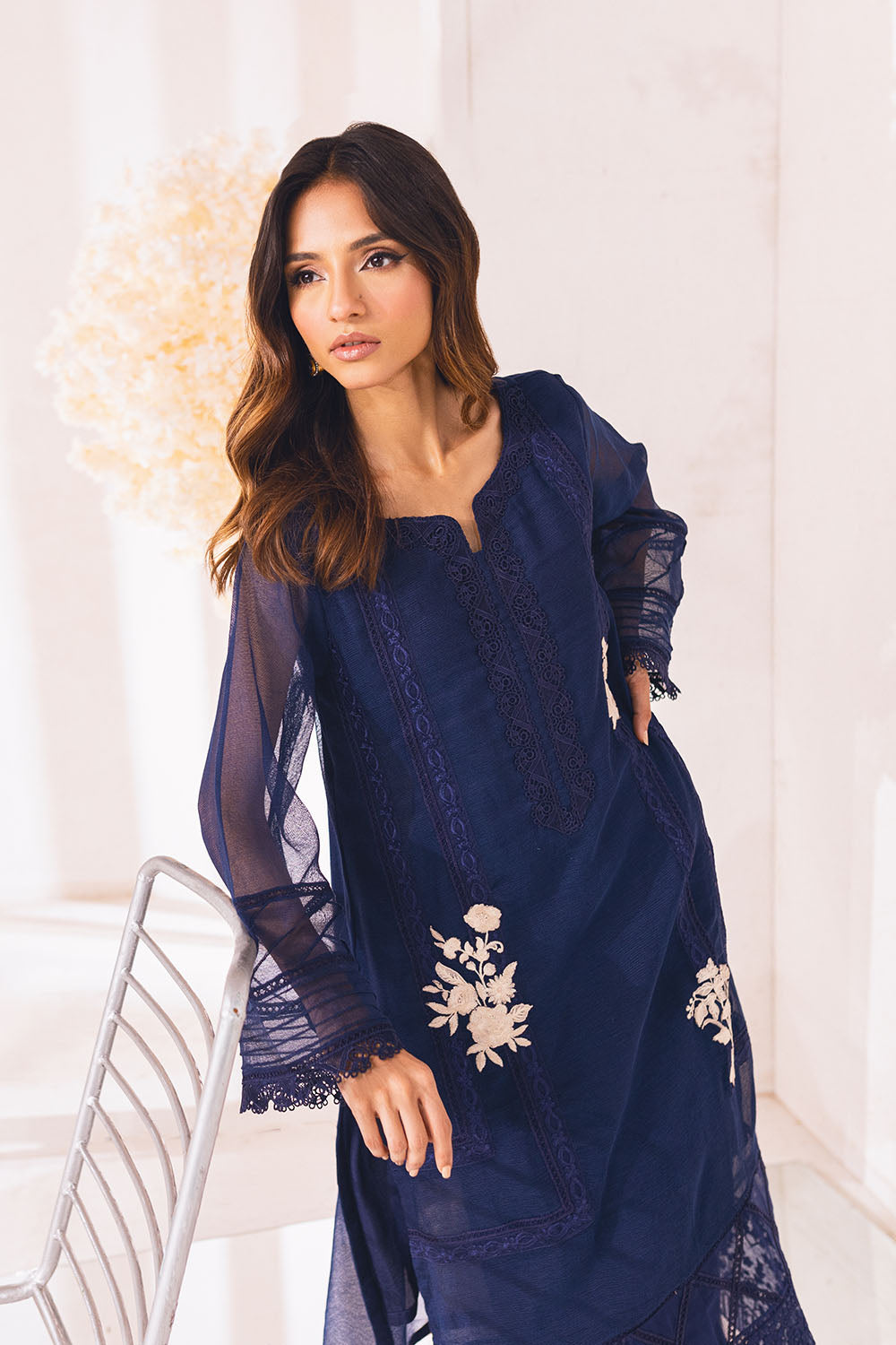 Cobalt Rush |  Azure Ensembles Chiffon 3PCS 2023