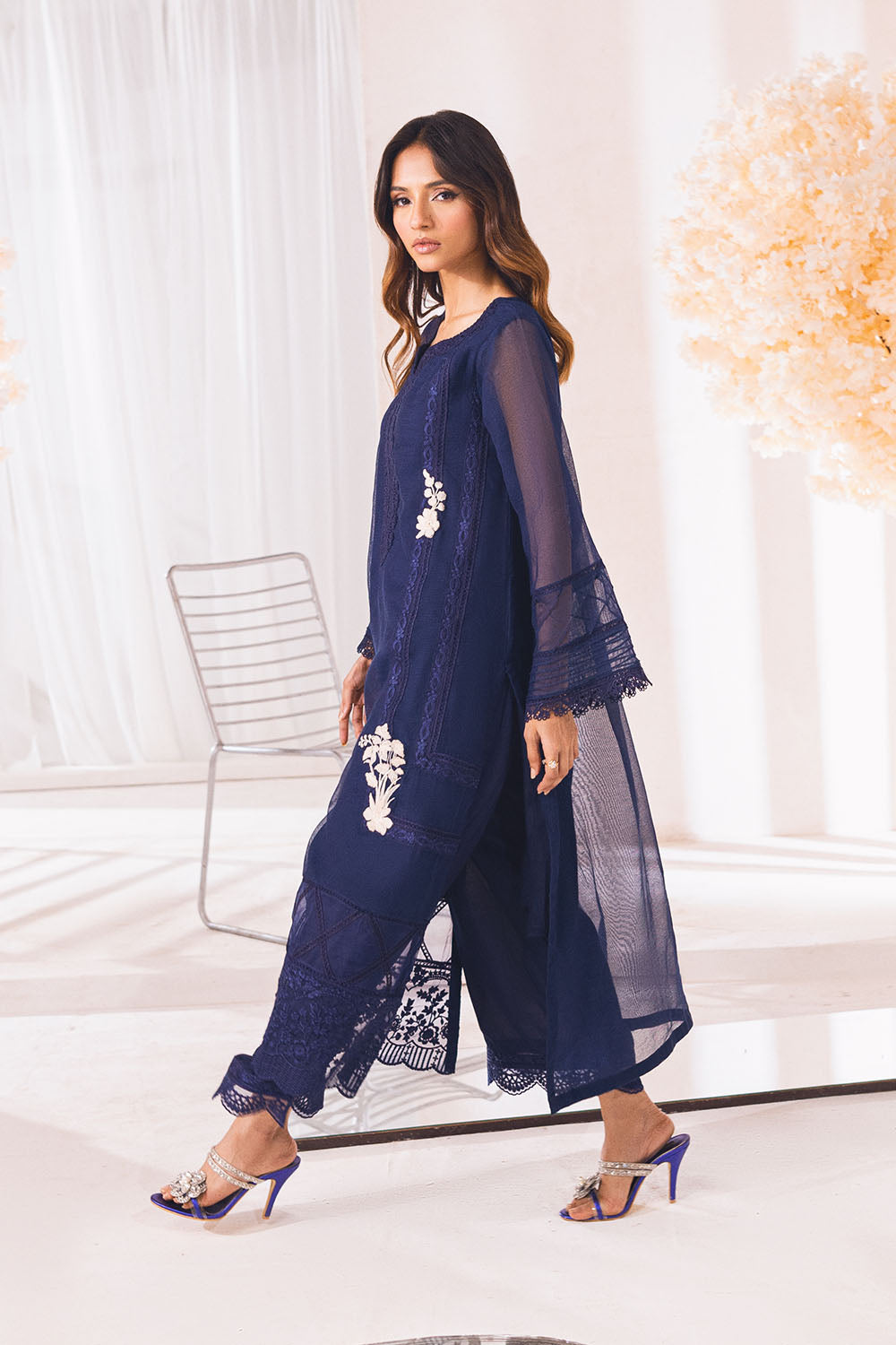 Cobalt Rush |  Azure Ensembles Chiffon 3PCS 2023